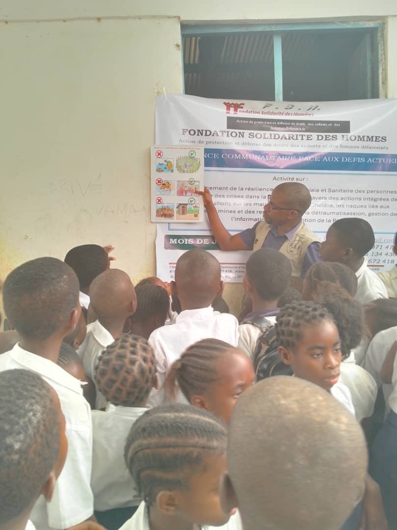SUD-KIVU/Uvira : Sauver l’enfance, même sous les bombes, la FSH avance ses activités.