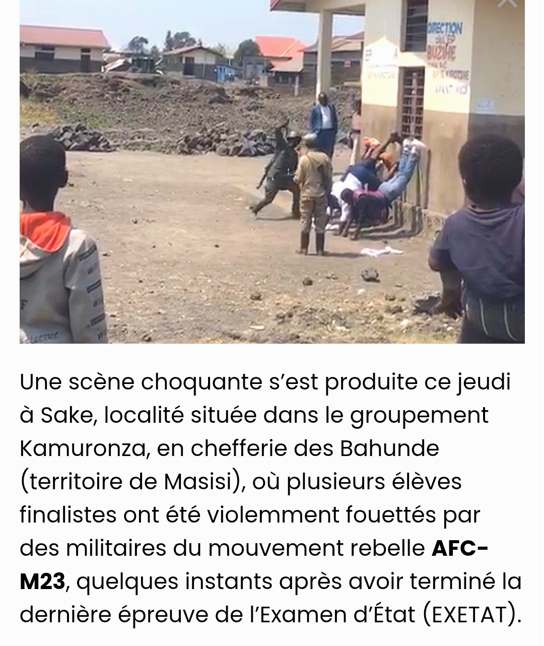 Examen d’État en RDC : quand le droit à la dignité de l’élève s’efface devant la violence et l’humiliation