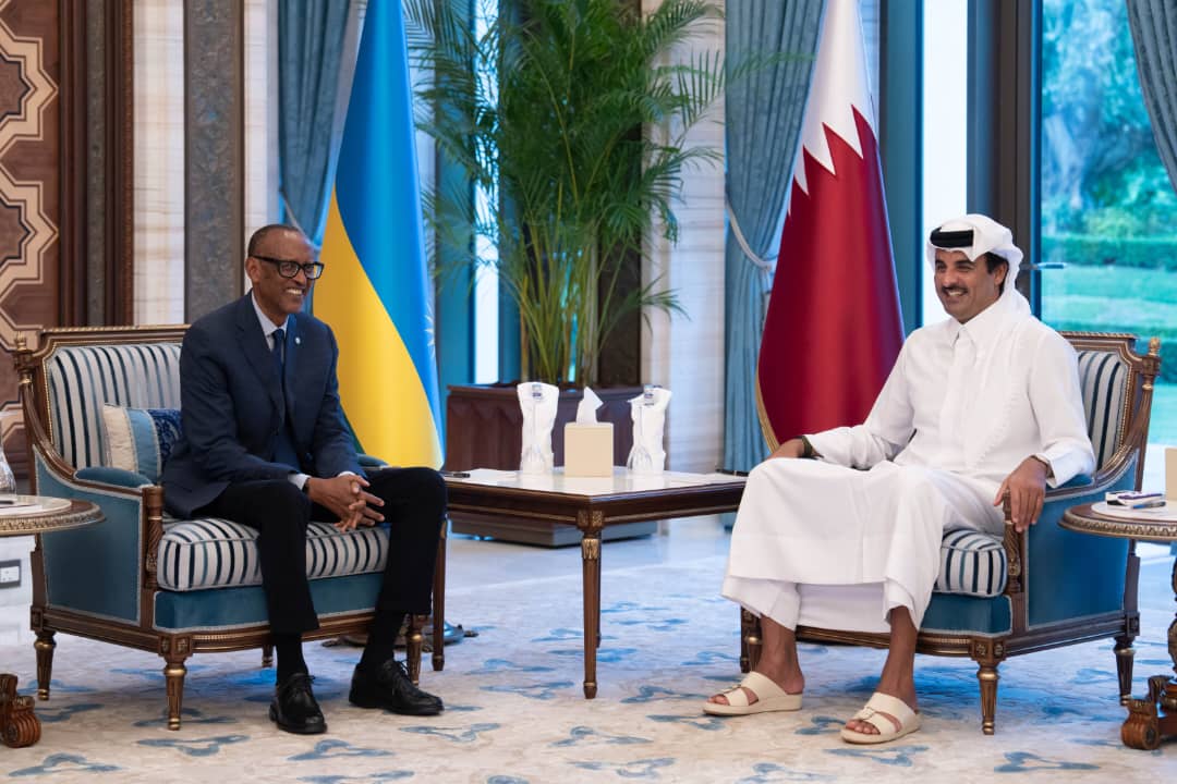 Paul Kagame en visite de travail à Doha
