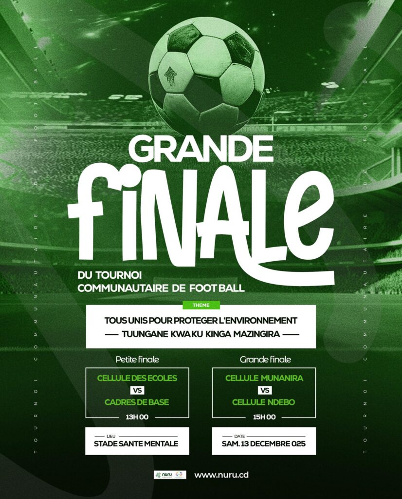 Goma:Jeunesse et Sport à Goma avec l&rsquo;accompagnement de la Société NURU