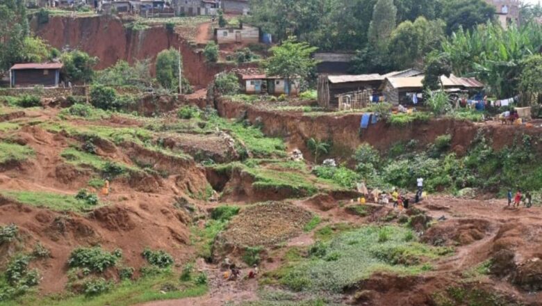 Sud-Kivu :La nature de  Buhozi replonge dans l’angoisse après un nouvel effondrement du sol
