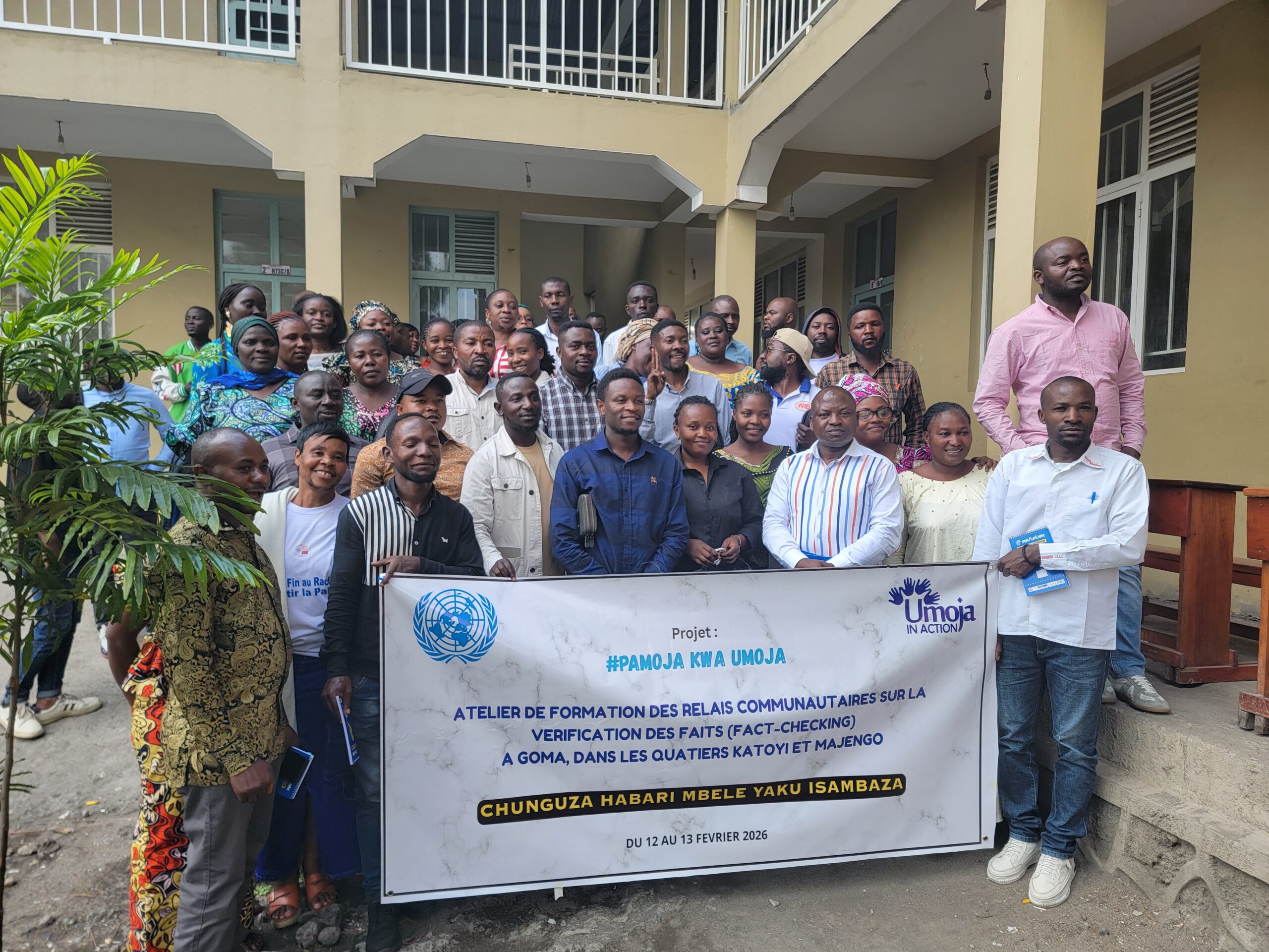 GOMA : Des relais communautaires formés au fact-checking pour promouvoir la paix et la cohabitation pacifique dans les quartiers  Katoyi et Majengo.