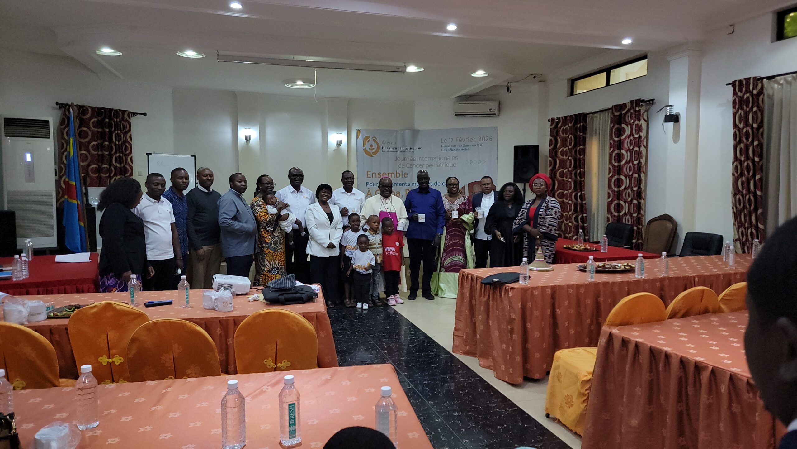 Goma : Sous Mgr Willy Ngumbi Ngengele, l’Association WEMA se dresse contre le cancer des enfants.