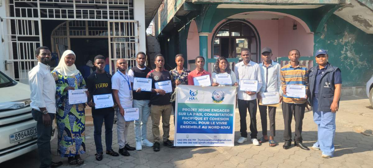 Goma : HAA et AJMDH organisent une formation sur la paix, la cohabitation pacifique et la cohésion sociale