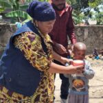 Goma : Le CAFEDDHU offre une bouillie nutritive à plus de 50 enfants en situation de vulnérabilité à Mugunga